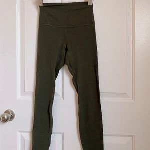 Lululemon pants leggings dark green size 4
